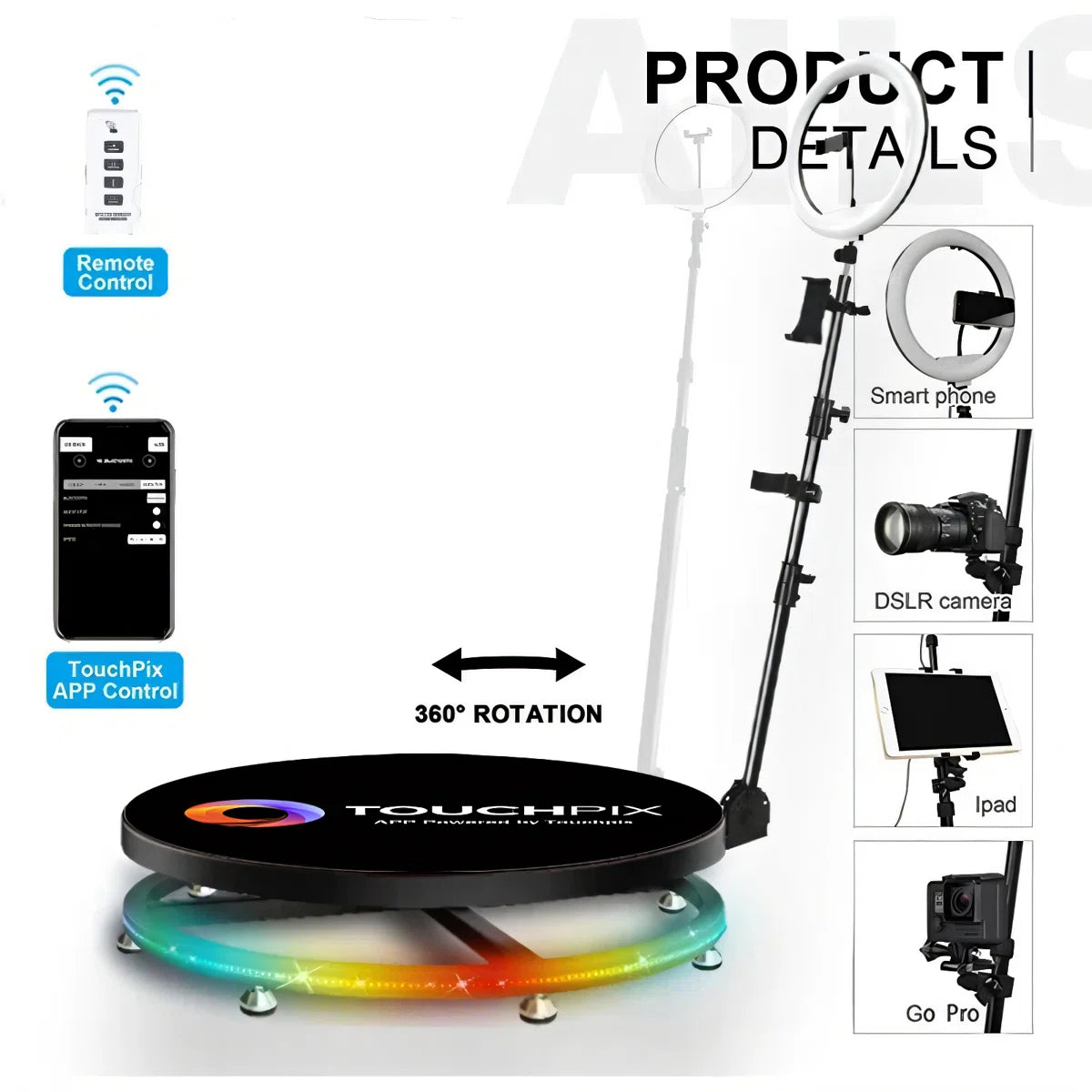 Automatic 360 SPINNER 360 PHOTO BOOTH & Travel Bag