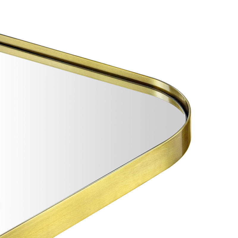 Bhargava Large Mirror Arched Rounded Corner Wall Mirror