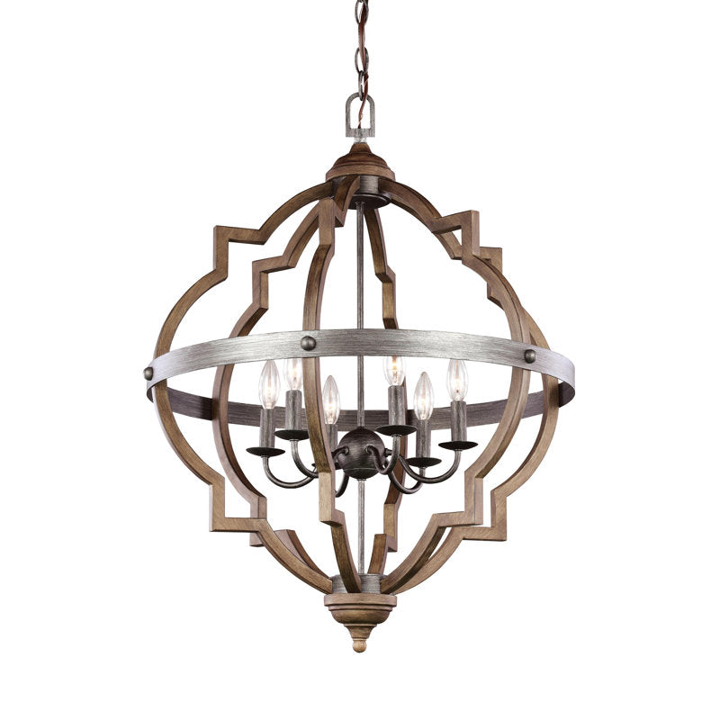 Freemont 6 - Light Geometric Chandelier
