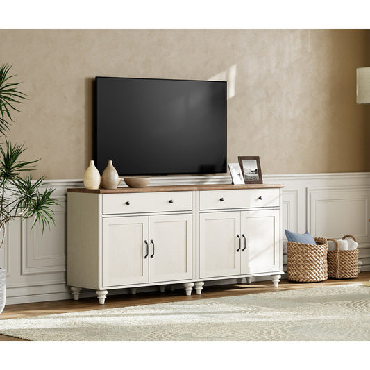 Scarlett Accent Cabinet White n Brown