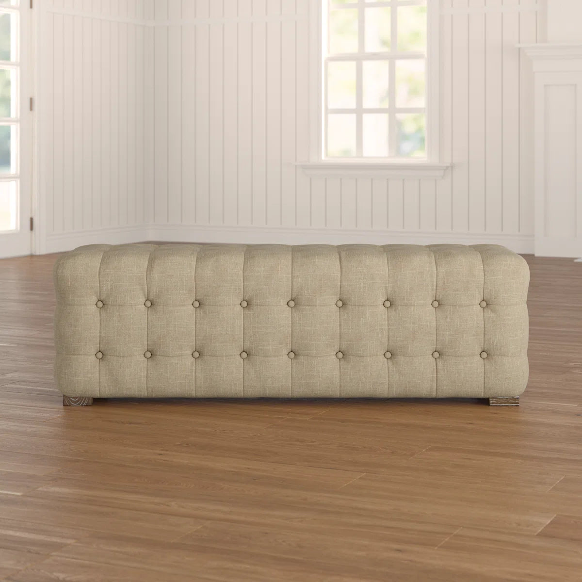 Linen Upholstered Bench