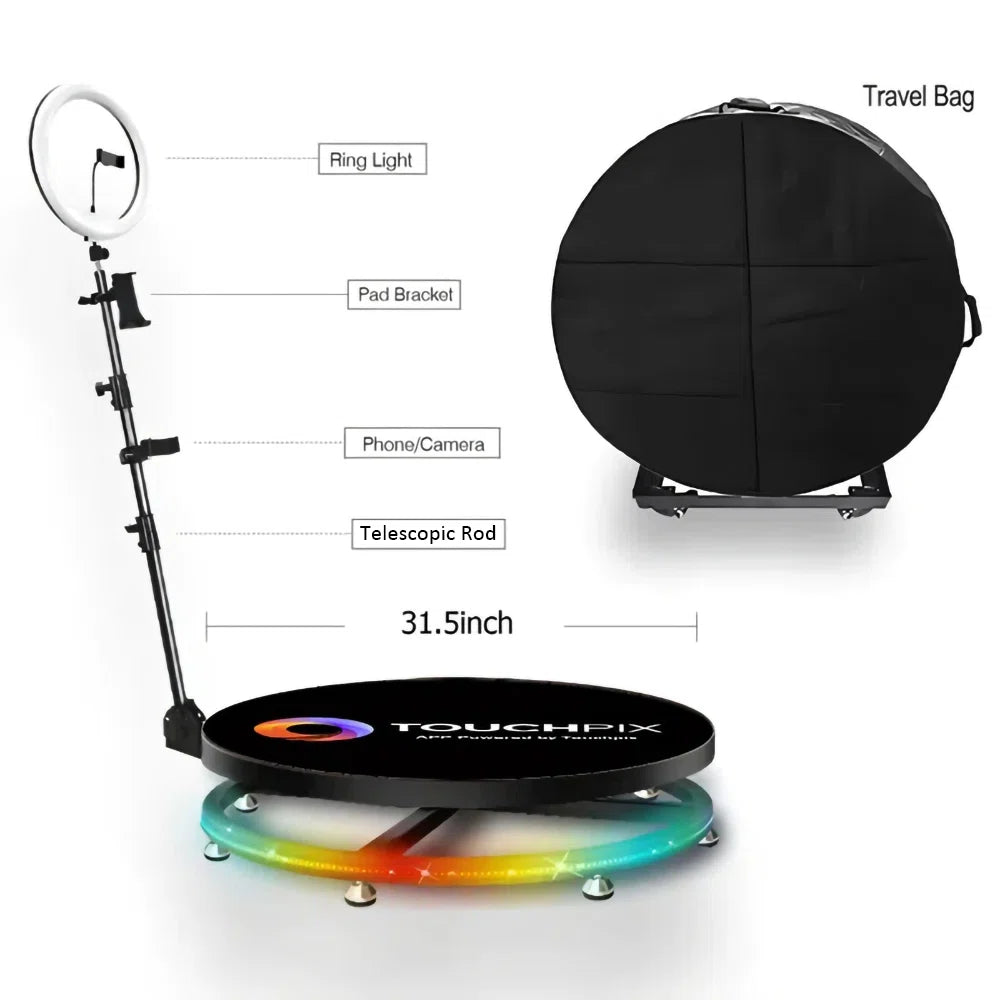 Automatic 360 SPINNER 360 PHOTO BOOTH & Travel Bag