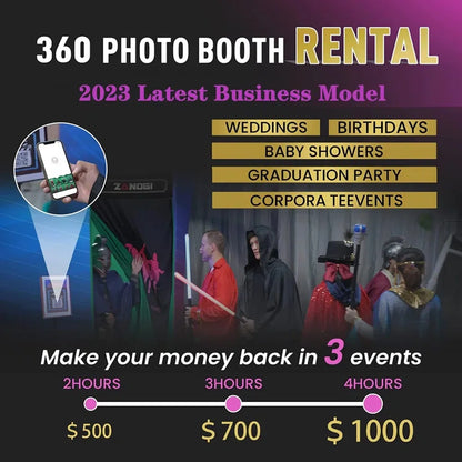 Automatic 360 SPINNER 360 PHOTO BOOTH & Travel Bag