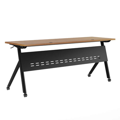 Commercial Nesting Flip Training Table With Steel Frame And Y-Legs