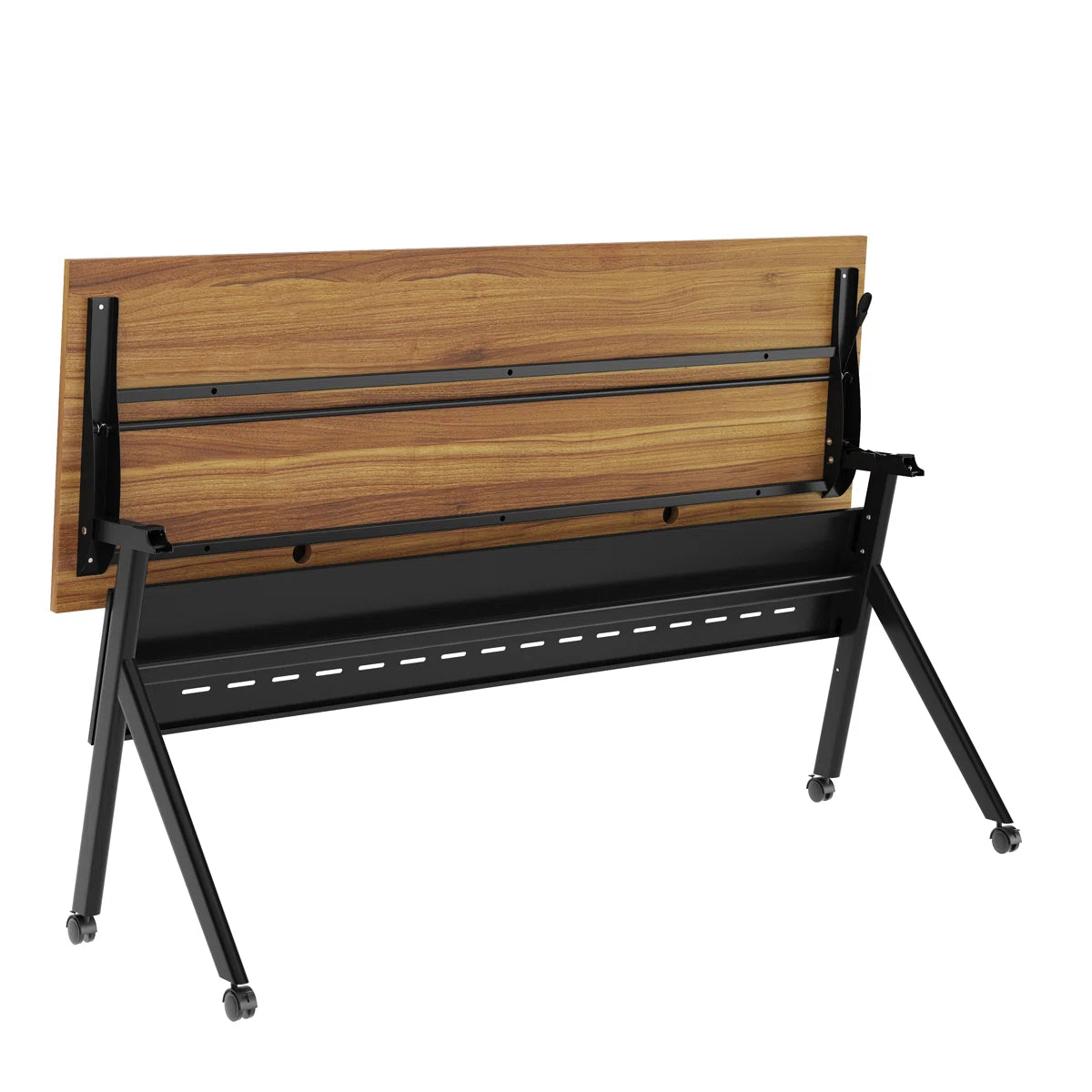 Commercial Nesting Flip Training Table With Steel Frame And Y-Legs