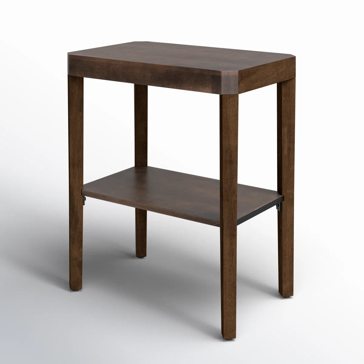 Ardentown Solid Wood Side Table with Storage