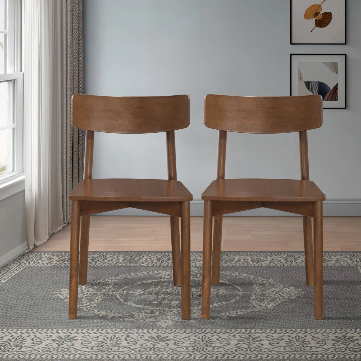 Bresee Solid Wood Side Chair Dining Chair SET OF 2