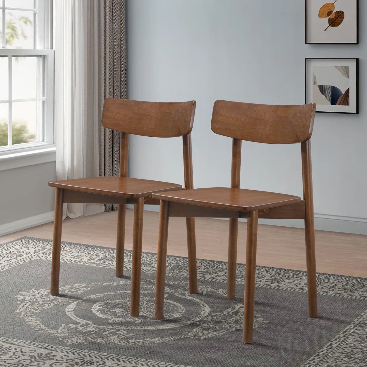 Bresee Solid Wood Side Chair Dining Chair SET OF 2