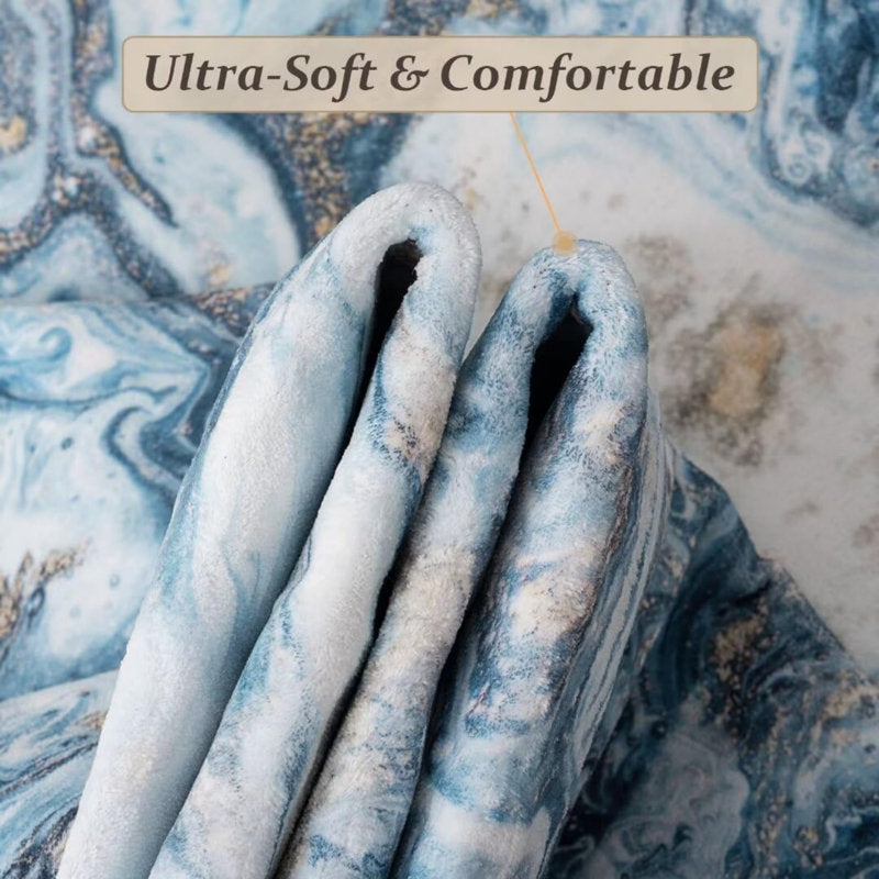 Washable Rug - Modern Artistic Style Rug for Living Room, Dining Room, Soft Short Pile Rug, Non-Slip  6 x 9