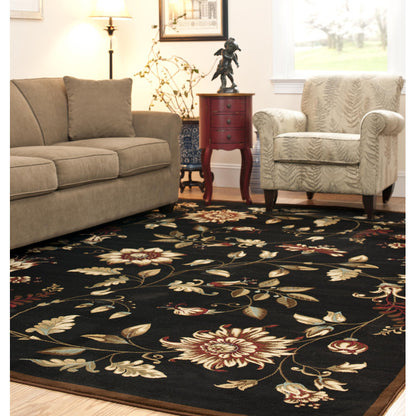 Carolane Black Area Rug 8'9” x12’