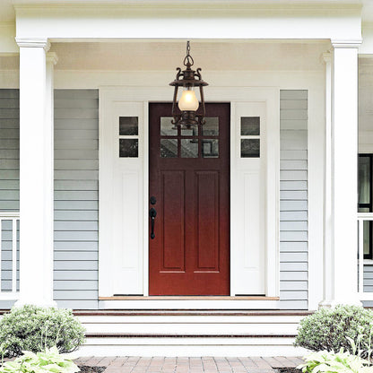 Rosalie Black 1 - Bulb 20.5 H Outdoor Adjustable Hanging Lantern