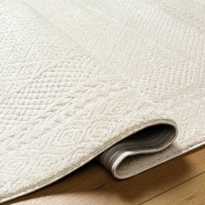 Calvo Ivory/Off-White Area Rug 5ft 3inch x 7 ft