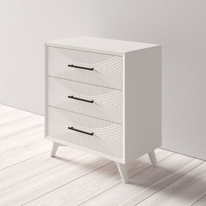 30'' W 3 - Tranquility Small Chest, White Drawer Dresser