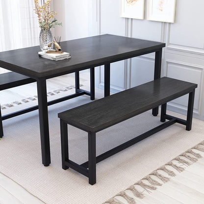 Kaihlani 4 - Person Dining Set (47in.L Table) Black