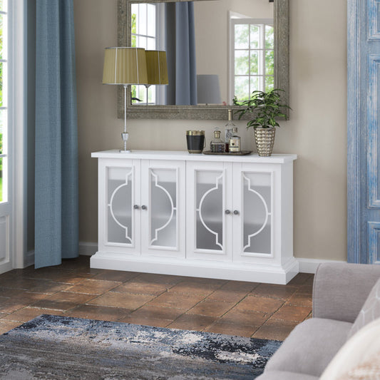 Braydon 56" 2 Drawer Sideboard White Color
