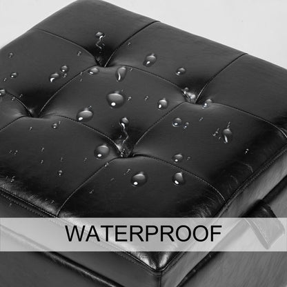 Orella 17.7" Tufted Square Storage Ottoman