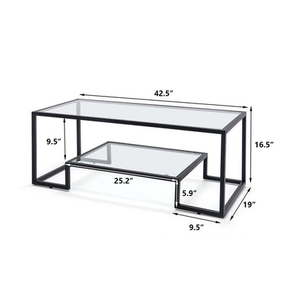 Stansberry Frame Coffee Table with Storage
