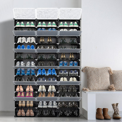 72 Pair Stackable Shoe Storage Cabinet