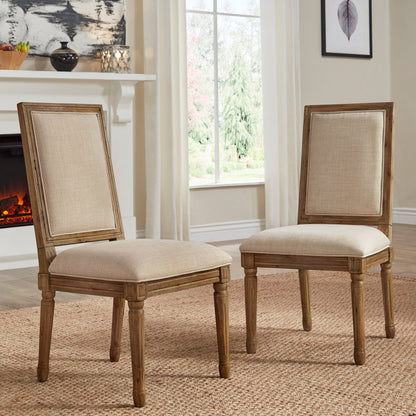 Libretto Linen Solid Wood Side Chair (Set of 2)