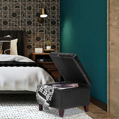 Orella 17.7" Tufted Square Storage Ottoman