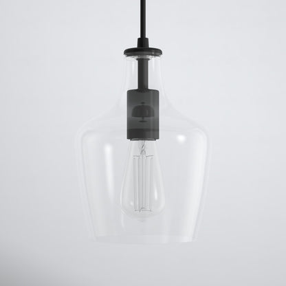 Lisbon 1-Light Pendant With Clear Glass