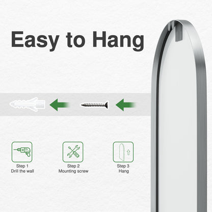 Vercher Metal Arched Bathroom/Vanity Mirror. 1 Mirror