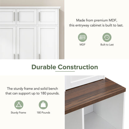 Hall Tree with Multiple Storage Space ( no box )