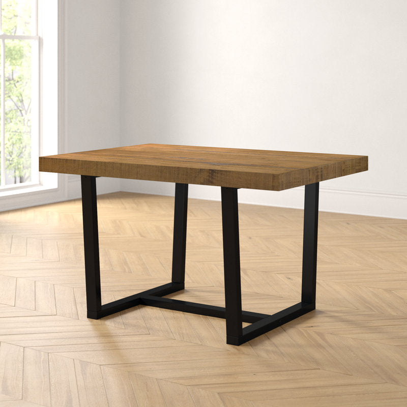 Amarapal Pine Solid Wood Trestle Dining Table