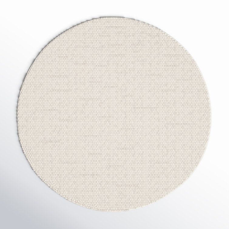 Elle Handmade Ivory Rug  10ft round