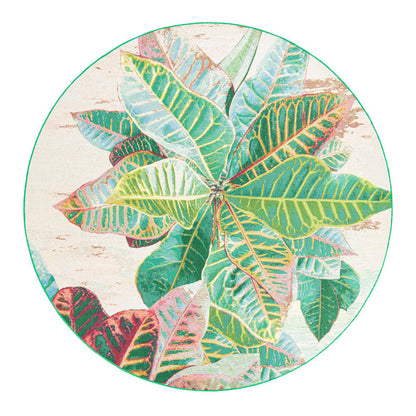 Firman Washable Floral Indoor / Outdoor Rug 10' Round