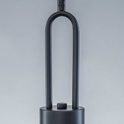 Matte black single pendant