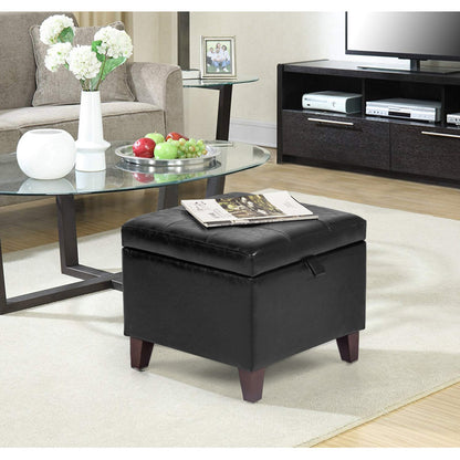 Orella 17.7" Tufted Square Storage Ottoman