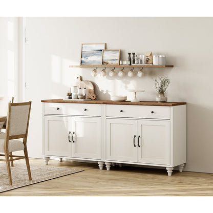 Scarlett Accent Cabinet  White n Brown