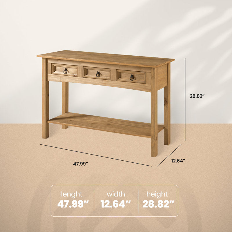 Dinnington 47.99" Solid Wood Console Table"