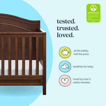 Charlie 4-in-1 Convertible Crib ( Expresso Colour )