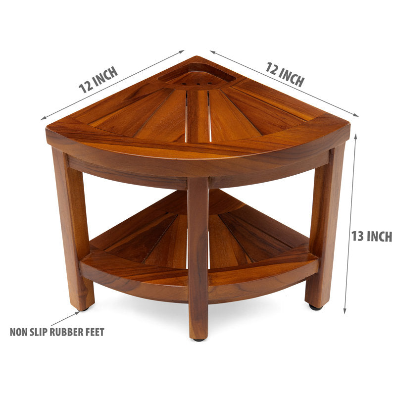 Latrese 12" W Teak Shower Bench
