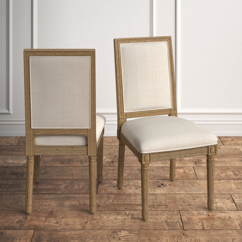 Libretto Linen Solid Wood Side Chair (Set of 2)