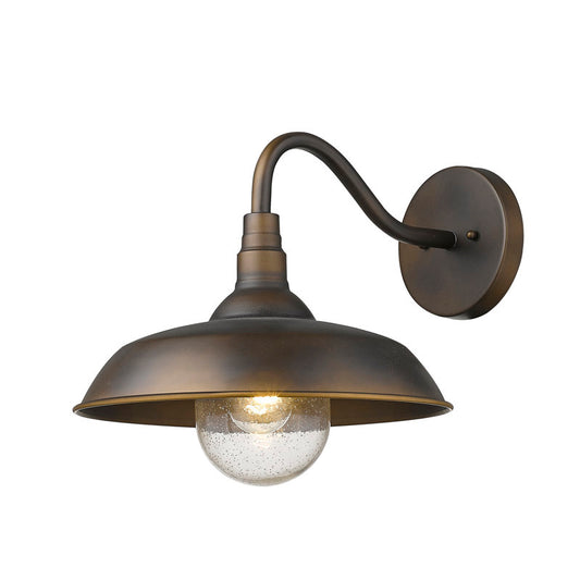 Sussman 13.5" H Outdoor Barn Light Chocolate/Copper/ Brown