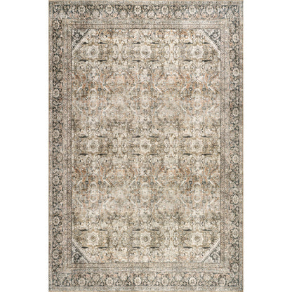 Well Woven Ash Delphine Vintage Persian Oriental Beige Area Rug 7'7" x 9'10"