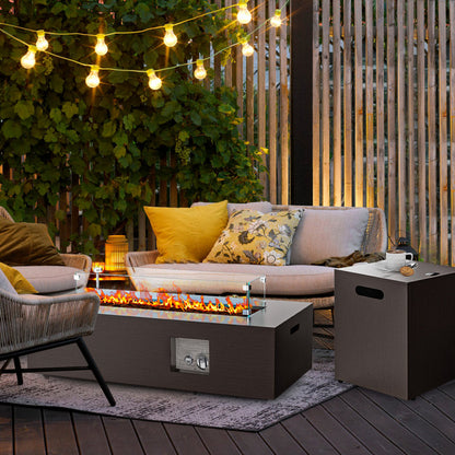 Elara 12.6"H X 42"W Propane Outdoor Gas Fire Pit Table