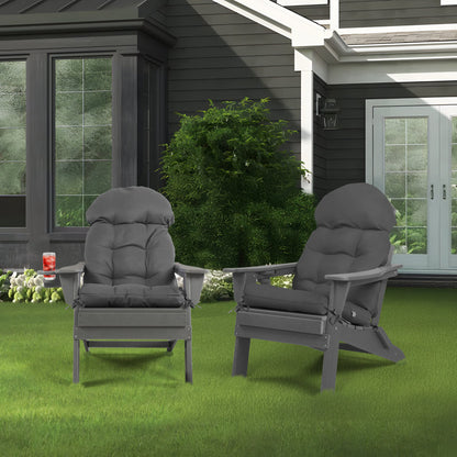 2 PCS Outdoor Adirondack Chair Seat and Back Cushion
