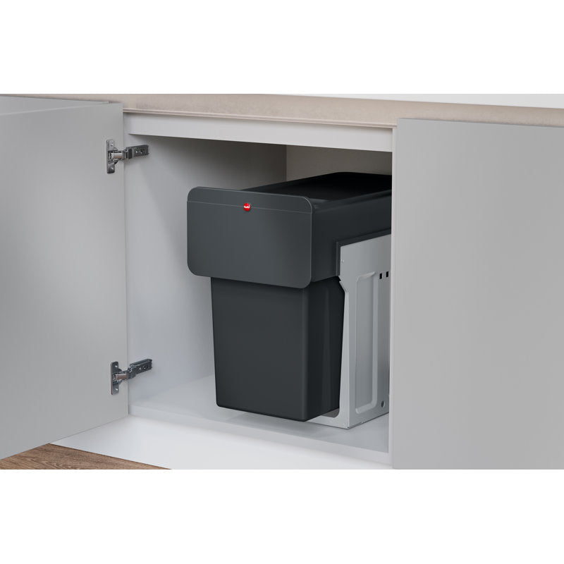 7.4 Gallon Multi-Compartments Trash and Recycling Bin Black Color