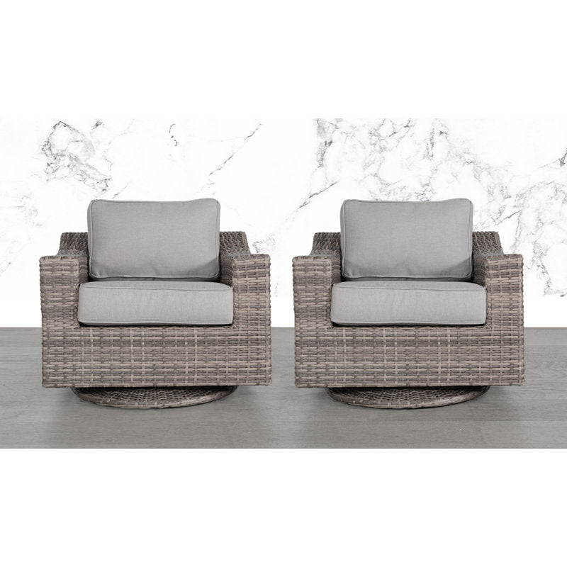 Shelton Fully Assembled Swivel Patio  with Cushions