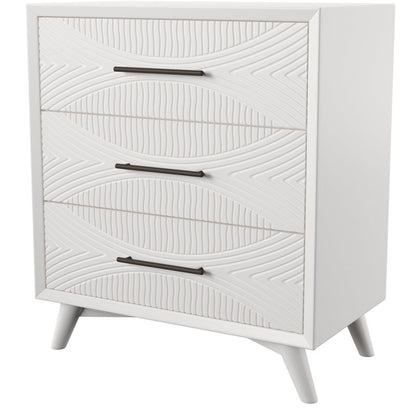 30'' W 3 - Tranquility Small Chest, White Drawer Dresser