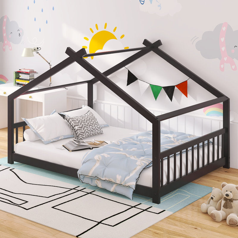 Kid Canopy Bed Expresso Colour