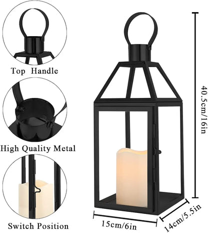 16" Stainless Steel Tabletop Lantern