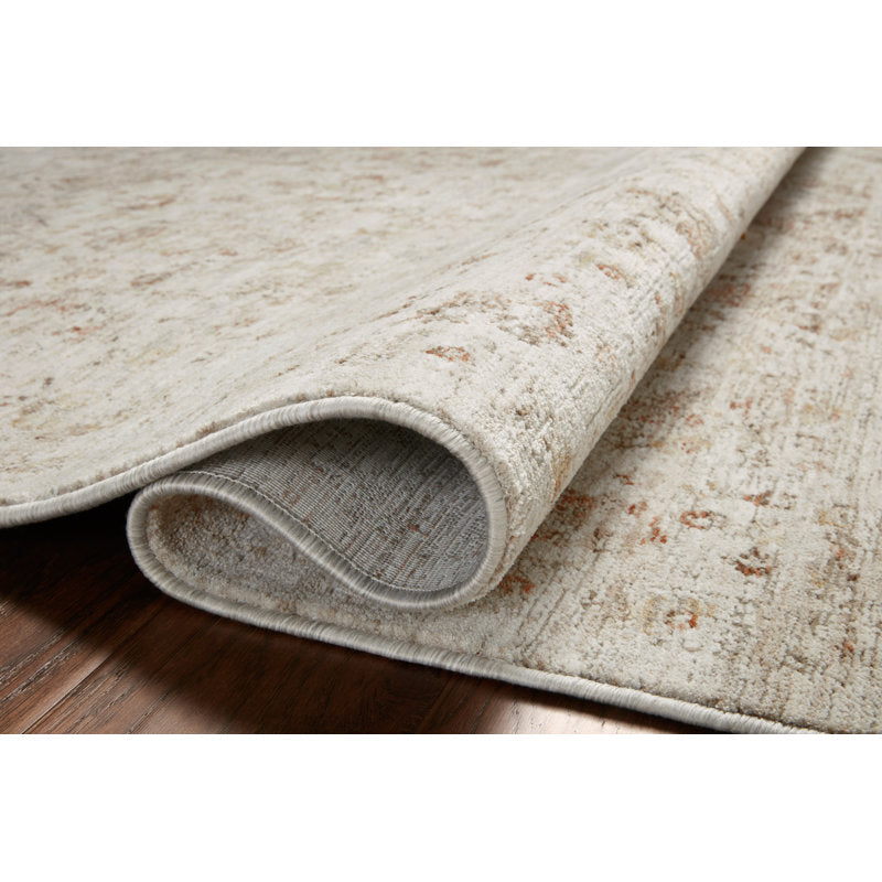 Amber Lewis x Loloi Honora Beige / Spice Area Rug 5’3” x 7’9”