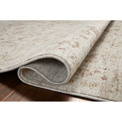 Amber Lewis x Loloi Honora Beige / Spice Area Rug 5’3” x 7’9”