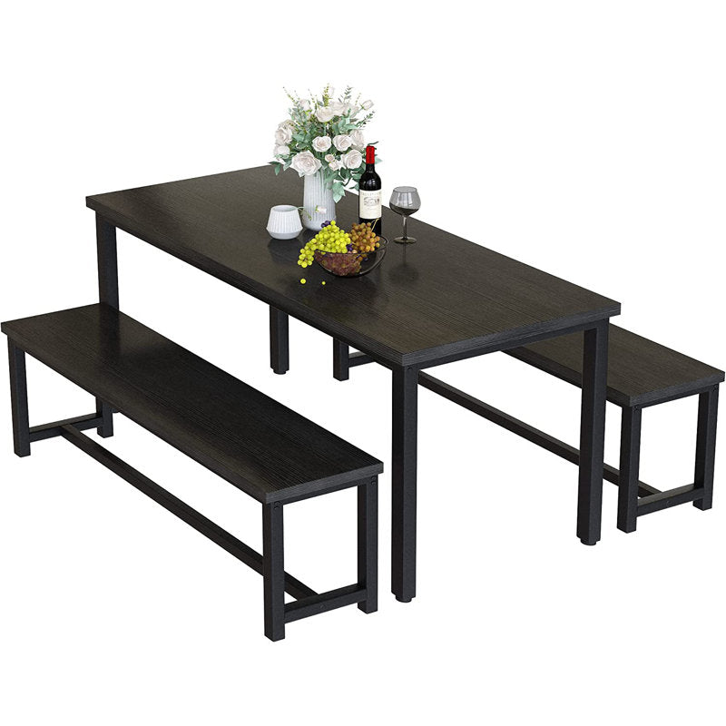 Kaihlani 4 - Person Dining Set (47in.L Table) Black
