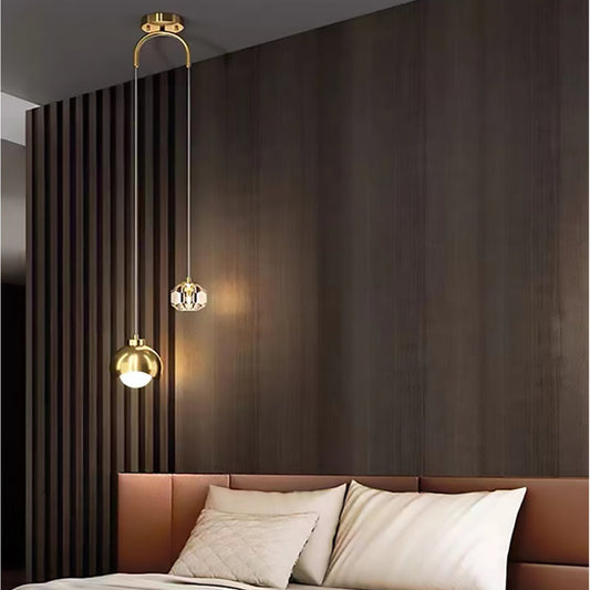 Logunn 2 - Light Sphere Chandelier Ceiling Light With Crystal Accents